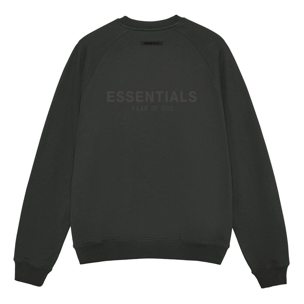 Fear of God Essentials Silicone Letter Crew Neck Pullover Sweatshirt